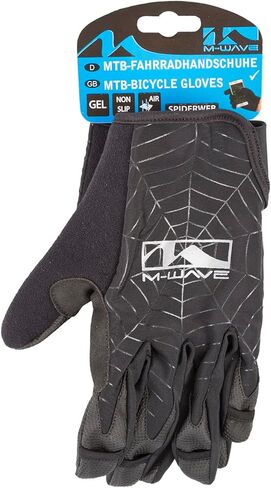 M-Wave Spider Web Full Finger Compression Work and Athletic Gloves, Small, Black in Saudi Arabia