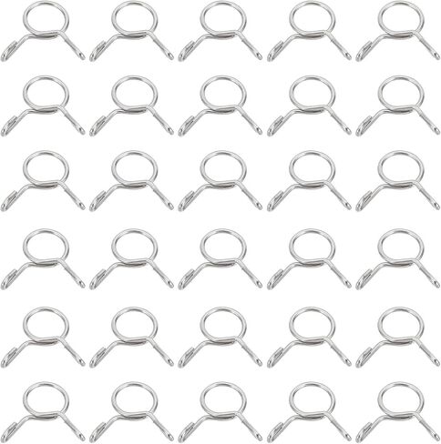 مشابك خرطوم سلكية من PATIKIL، 32 قطعة لـ 8.8-9.5 مم OD 0.31 بوصة (8 مم) معرف 304 أنبوب مشبك زنبركي من الفولاذ المقاوم للصدأ لخط الوقود سيليكون خرطوم هواء فراغ أنبوب مياه، فضي in Kuwait