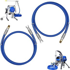 2 Pcs 4 ft Airless Paint Spray Extension Hose Compatible with Graco 247338, 3/16" ID High Pressure Paint Spray Whip Hose, 3000 PSI Flexible Extended Wall Painting Tube in Kuwait