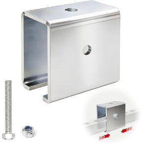 دعامة تمديد موصل قناة تبختر، اتصال سريع لقناتين، فولاذ مجلفن عالي التحمل، يناسب جميع قنوات تبختر 1-5/8 بوصة، دعامة تمديد صناعية UNISTRUT، مجموعة واحدة in Kuwait