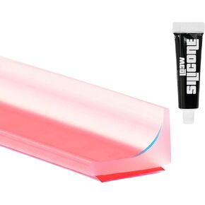 LD3W Shower Door Seal, Silicone Shower Seal for Glass Wall, Easy-to-Install Adhesive Door Frame Strip, Weather Stripping for Sliding Doors, Threshold Water Dam (Transparent, 67 Inch) in Saudi Arabia