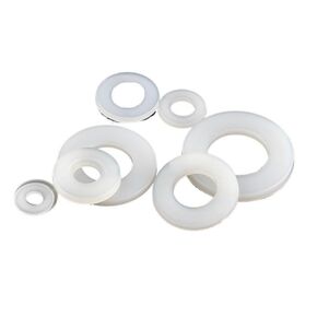 M2 M2.5 M3 M4 M5 M6 M8 M10 M12 M14 M16 M18M20 White Nylon Flat Washer Plastic Plane Spacer Insulation Gasket Ring for Screw Bolt(M12x30x1.5-5pcs) in Saudi Arabia