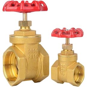 1-1/2" 2" Female Thread Brass Gate Valve DN15 DN20 DN25 DN32 DN40 DN50 with Steel Handwheel Full Port(1-1/4") in Kuwait