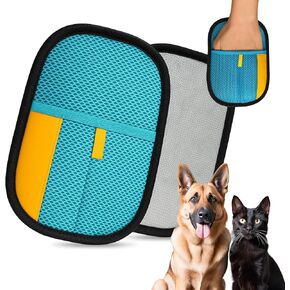 مزيل الوبر والشعر الاحترافي القابل لإعادة الاستخدام للقطط والكلاب مع حافة متعددة الأقمشة - مزيل الوبر الخاص للملابس - منظف الوبر سهل وممتع وأداة إزالة شعر الحيوانات الأليفة in Kuwait