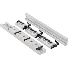 قضبان منزلقة للحركة الخطية، قطعة واحدة + قطعتين SGB10-3، محمل ثلاث كتل كروية، سكة توجيه خطية SGR10-500mm لـ CNC DIY والطابعة ثلاثية الأبعاد in Kuwait