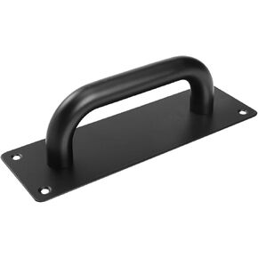 Cabilock Stainless Steel Door Pull Handle with Fireproof Thickened Black Angular Grip, Small Size Door Handrail Knob for Residential and Commercial Use in Kuwait