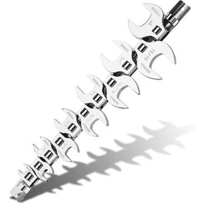 مجموعة مفاتيح ربط قدم الغربان مقاس 3/8 بوصة، مجموعة مفاتيح ربط قدم الغربان مكونة من 11 قطعة مع منظم مشبك، 3/8 بوصة -1 بوصة، أدوات للميكانيكا، مثبتات الوصول في المساحات الضيقة in Kuwait