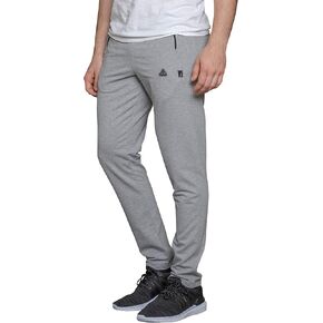 بنطال رياضي SCR SPORTSWEAR للرجال مع جيوب مدبب نحيف للركض الرياضي مفتوح من الأسفل من Inseam (L/36L، رمادي فاتح Heather-K536) in Kuwait