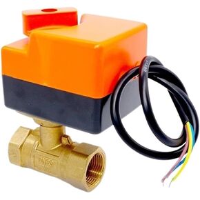 1/2 "3/4" 1 "2" صمام كروي نحاسي صمام كروي 3 خط 2 طريقة صمام كروي للتحكم مع مفتاح يدوي (1,220VAC) in Kuwait