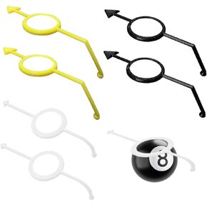 6 عبوات من مساعدات تدريب البلياردو، مدرب كرة جديلة، مساعدة في التصويب للكرات مقاس 2-1/4 بوصة، ملحقات البلياردو، مثالية للمبتدئين واللاعبين المتوسطين (أبيض/أصفر/أسود) in Kuwait