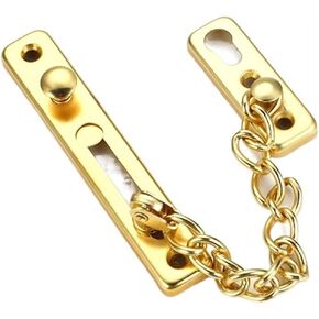 قفل سلسلة من الفولاذ المقاوم للصدأ مضاد للسرقة، سلسلة باب لغرفة النوم، قفل باب أمان، قفل باب الفندق، مع مشبك لولبي، مسمار باب أمان in Kuwait