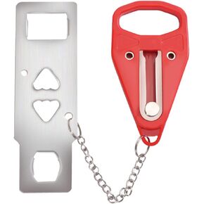 جهاز مضاد للقفل للباب المحمول بقفل سلسلة مع حاجز سميك من الفولاذ المقاوم للصدأ، حارس أمان عالي التحمل من نوع السلسلة in Kuwait