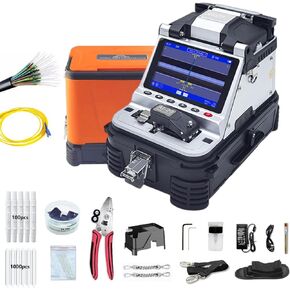 جهاز ربط الألياف الضوئية، ساطور الألياف عالي الدقة، الربط السريع، مقياس الطاقة الضوئية المدمج ومحدد موقع خطأ الضوء الأحمر. in Kuwait