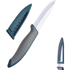 سكاكين التقشير، سكين سيراميك حاد للغاية، شفرة كبيرة 4 بوصات، سكين أطفال سيراميك آمن مقاوم للصدأ، سكاكين فواكه صحية، تستخدم لتقطيع الفواكه وأطباق اللحوم والأطعمة المطبوخة in Kuwait
