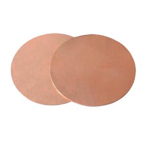 Brass Disc Round Plate Cut Material, T2 Copper Round Plates Pack of 2 Multiple Sizes Fuchsia 1.2mm Thickness(1.2x35mm) in Kuwait