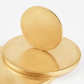 Brass Disc Round Plate Cut Material, Brass Sheet Disc 2mm Thickness Diameter 50-300mm(Diameter 50mm) in Kuwait