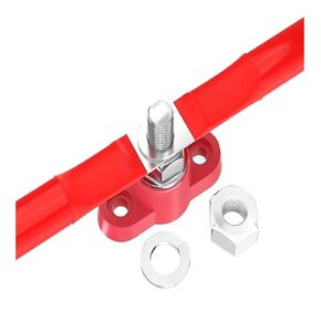 RV Yacht busbar Wiring Stud BB1-1A بسبار أحادي القناة (BB1 1A - زوج أحمر وأسود) in Kuwait