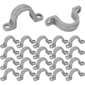 120 PCS 1/2 Inch PVC Pipe Straps, Convenient 2 Holes Conduit Strap for Pipe Mounting - PVC Conduit Clips Clamps, 2 Holes Pipe Mounting Bracket in Kuwait