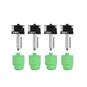 4Pack 0.2/0.4/0.6/0.8MM P2S Hotend for Bambu Lab P2S 3D Printer, High Temperature Quick Swap Hardened Steel Nozzle Replacement with Silicone Cover Socks in Kuwait