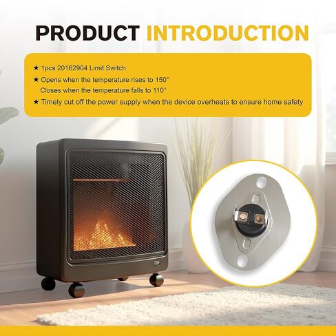 20162904 Primary Limit Switch Replacement for Goodman Furnace, Metal High Limit Switch 150°/110°, Replaces L40-524 in Kuwait