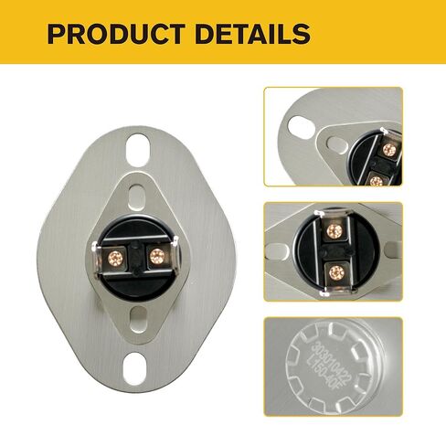 20162904 Primary Limit Switch Replacement for Goodman Furnace, Metal High Limit Switch 150°/110°, Replaces L40-524 in Kuwait