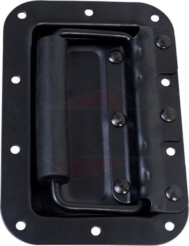 GRIFFIN Recessed Speaker Cabinet Handles (Spring-Loaded XSeries) for Rack Road Flight Case 8-Pack – Flush Metal Flip Pull with Grip Rubber for Trunk Chest Carry Case – DJ PA Pro-Audio Stage Gear Parts in Saudi Arabia
