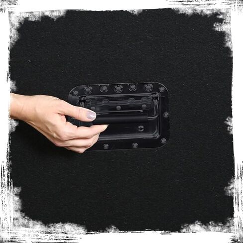 GRIFFIN Recessed Speaker Cabinet Handles (Spring-Loaded XSeries) for Rack Road Flight Case 8-Pack – Flush Metal Flip Pull with Grip Rubber for Trunk Chest Carry Case – DJ PA Pro-Audio Stage Gear Parts in Saudi Arabia