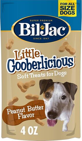 Bil-Jac Gooberlicious Soft Treats for Dogs, Peanut Butter Flavor, Made with Real Chicken Liver, 10oz (2-Pack) in Kuwait