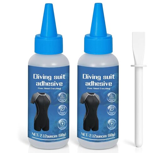 Wetsuit Repair Glue 120ML- Professional Sealant for Neoprene, Waders, Inflatables, Kayaks with Cure Accelerator - Waterproof Bonding Solution in Kuwait