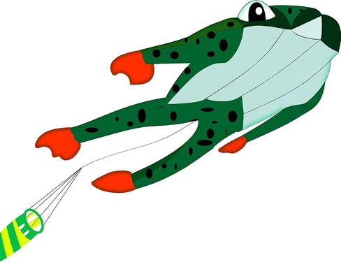 HENGDA KITE 3D Frog Kite for Kids and Adults,Easy to Fly,Excellent Fabric and Structure Design,Huge Frameless Soft Parafoil Giant Kites in Saudi Arabia
