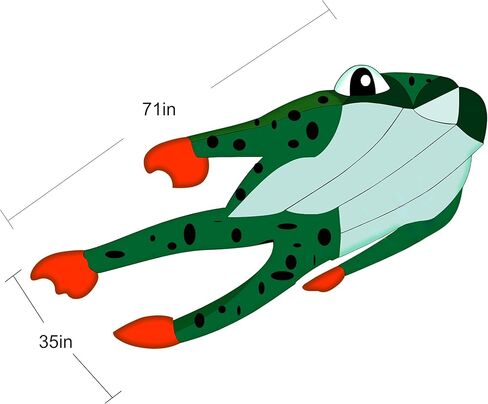 HENGDA KITE 3D Frog Kite for Kids and Adults,Easy to Fly,Excellent Fabric and Structure Design,Huge Frameless Soft Parafoil Giant Kites in Saudi Arabia
