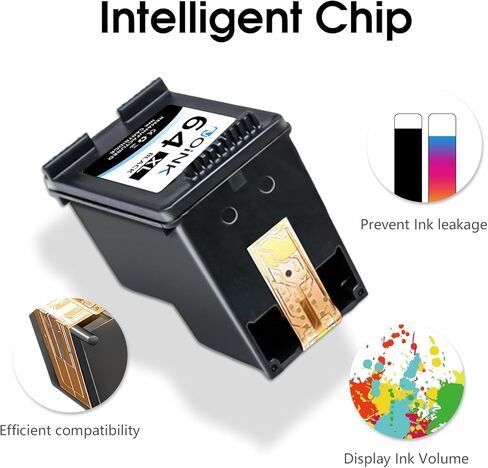 خرطوشة حبر سوداء 901 901xl 901 XL بديلة لخرطوشة الحبر السوداء HP 901 المتوافقة مع طابعة Officejet 4500 J4680 عالية الإنتاجية (عبوتان، 2 أسود)، H-901XL 2BK in Saudi Arabia