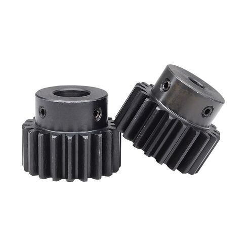 Steel Heavy Duty Motor Pinion Gear Spur Gear 2M-20T Bore 8-20mm Motor Blackening Carbon Steel Teeth Height 20mm(14 mm) in Saudi Arabia