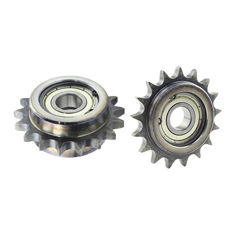 ترس ترس محرك فولاذي شديد التحمل 06B مسننات مزدوجة تحمل واحدة تتحمل 10-17 مم عجلة تروس ضرس 16-21 أسنان (محمل مزدوج - فتحة 15 مم × 18 أسنان) in Kuwait