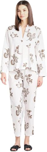 Natori Women's Yasmin Long Sleeve Oth PJ الطول: 24 "، inseam: 27" in Saudi Arabia
