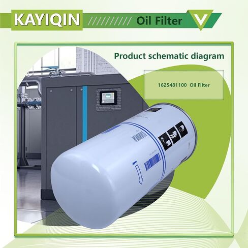 1625481100 KAYIQIN Oil Separator Replacement Parts Compatible with GA26/30/37VSD+GA18/22VSD+ Air Compressor 1625481150 1625481151 1625481101 in Kuwait