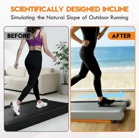 4-Pack Treadmill Incline Riser Blocks for Leveling & Uphill Training, Adaptable to Two Slopes Cushioning and Durable Support Block Fit for Home and Gym in Kuwait