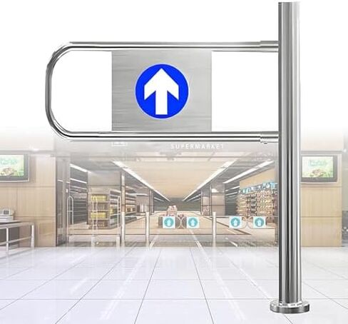 بوابة متأرجحة آمنة لمدخل السوق وبوابة أمنية ذاتية الإغلاق - مثالية للمحلات التجارية والمكتبات والمستودعات والمناطق الخارجية in Kuwait