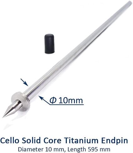 Titanium Endpin for Cello in diameter 10mm, Length 595 mm in Kuwait