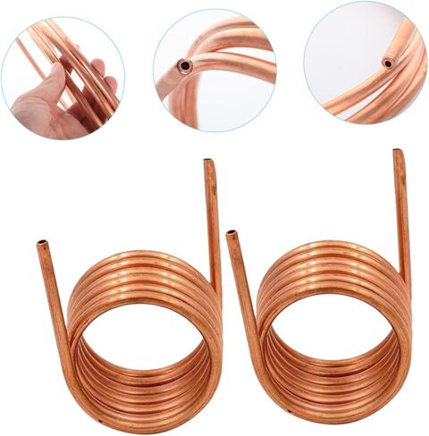 Ciieeo 2pcs Soft Copper Tube 4x0.5mm Thin-wall Refrigeration Copper Tubing Coil 2m Length for Air Conditioner and Freezer Industrial Use in Saudi Arabia