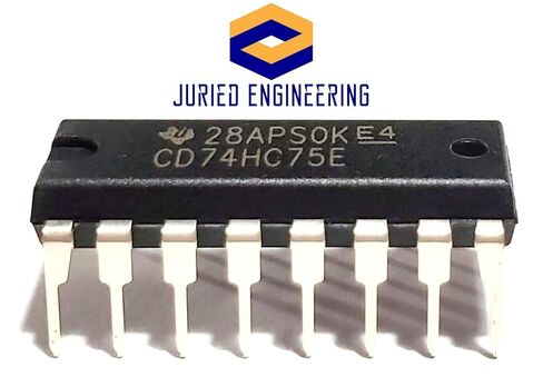 CD74HC75E CD74HC75 74HC75 7475 High Speed CMOS Logic Dual 2-Bit Bistable Transparent Latches Breadboard-Friendly IC DIP-16 (Pack of 10) in Kuwait