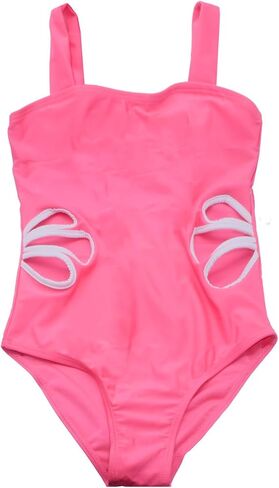 Girls One Piece Swimsuit Cut Out Bathing Suits Beach Swimwear for Kids 7-12 Years in Kuwait
