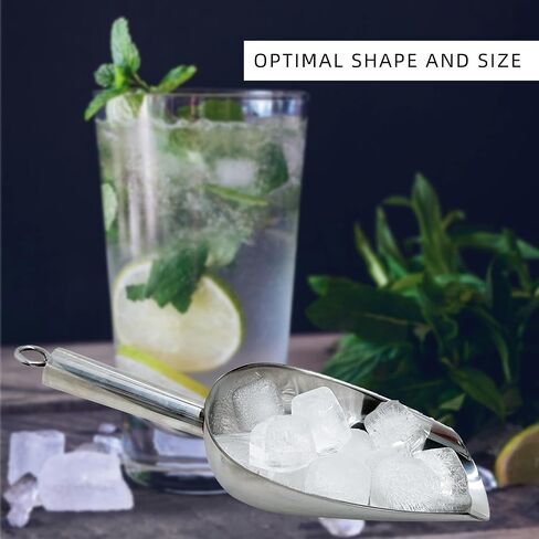 ملقط ثلج مع مغرفة لدلو الثلج، مغرفة فضية من الفولاذ المقاوم للصدأ، للفريزر والمطبخ in Kuwait