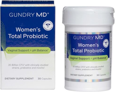 Gundry MD Women's Total Probiotic - Women's Probiotic for Vaginal Support & Digestive Health - 30 Capsules in Kuwait