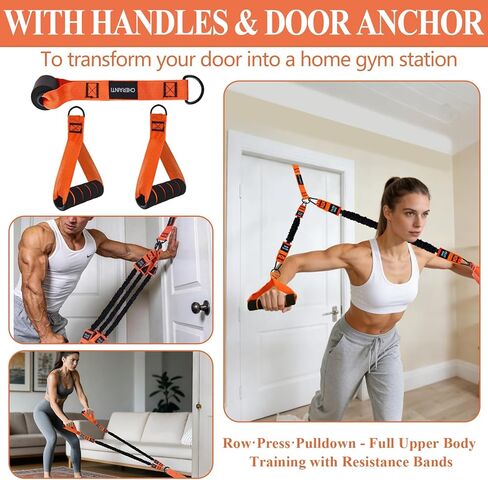 أحزمة مساعدة للسحب من شيرينتي، مجموعة أحزمة مساعدة للسحب شديدة التحمل بوزن 375 رطلًا مع 5 أشرطة مقاومة، حزام قابل للتعديل، راحة مريحة للقدم/الركبة، مقابض ومرساة باب لتدريب القوة في صالة الألعاب الرياضية المنزلية in Kuwait