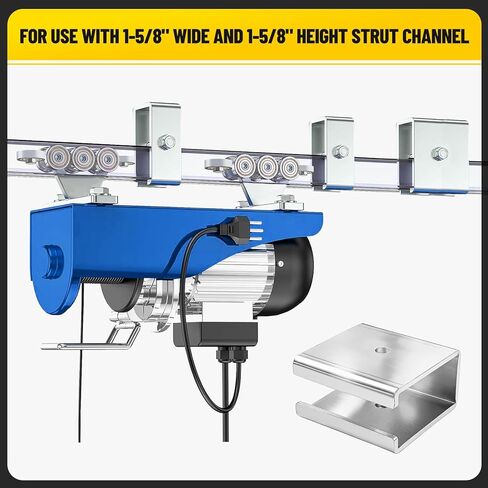 دعامة تمديد موصل قناة تبختر، اتصال سريع لقناتين، فولاذ مجلفن عالي التحمل، يناسب جميع قنوات تبختر 1-5/8 بوصة، دعامة تمديد صناعية UNISTRUT، مجموعة واحدة in Kuwait