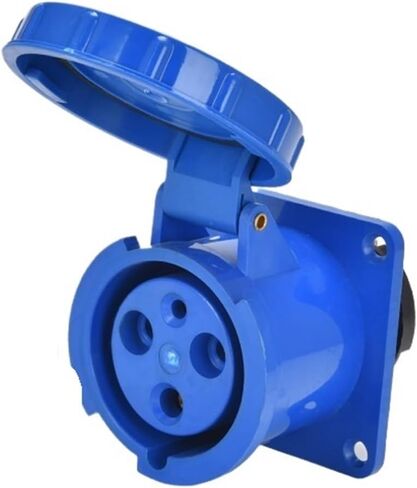 Three-phase industrial waterproof connector 63A/125A 3-core 4P5-hole explosion-proof aviation exposed and concealed socket(5P125A IP67 surface mounted) in Kuwait