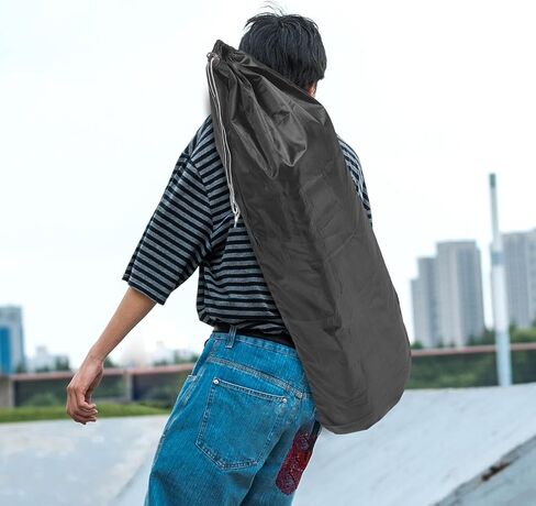 قطعتان من حقيبة ظهر لوح التزلج حقيبة كتف بحمالة كتف وحقيبة رياضية عملية خفيفة الوزن للتزلج في الهواء الطلق مع ملحقات برباط نمط عشوائي in Kuwait