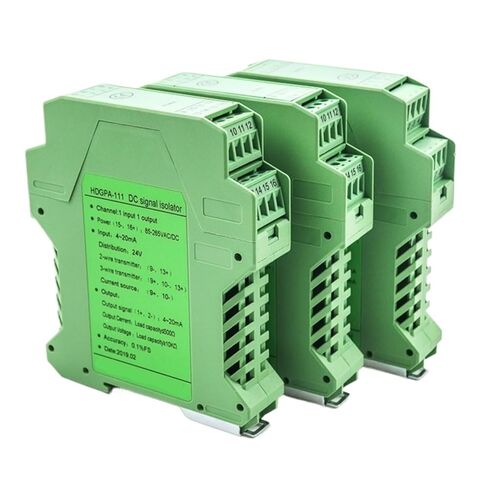 1pcs 12-28VDC 4-20Ma Analog Converter to 0 10V Input Signal Splitter Dc Signal Converter 0 10V 4 to 20Ma Signal Isolator(12-28_4-20MA_IN4-20MA) in Kuwait