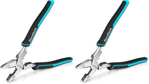 DURATECH 9.5 INCH High Leverage Linemans Pliers, Heavy Duty Side Cutters, Linesman Pliers for Wire Cutting, Crimping in Kuwait